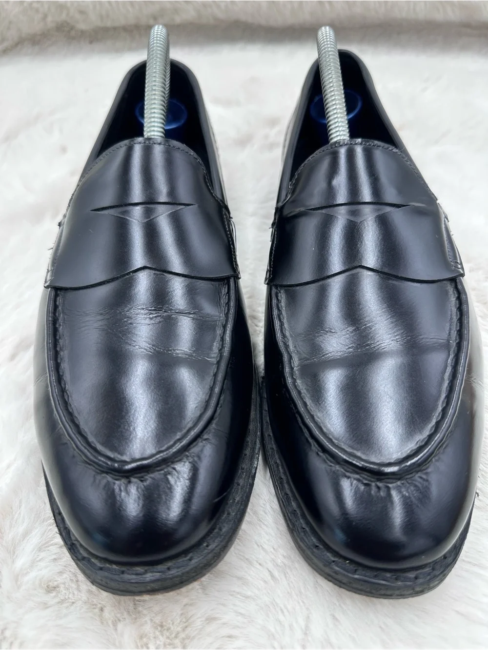 Allen Edmonds Mercer Street Penny Loafers 8 D Black leather